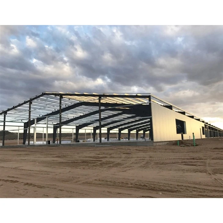 Almacén prefabricado con estructura de acero