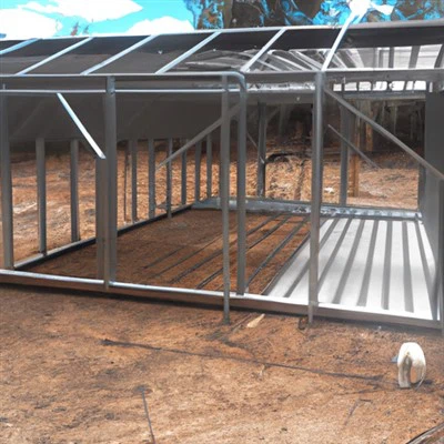 Estructura de acero prefabricada cobertizo de oveja